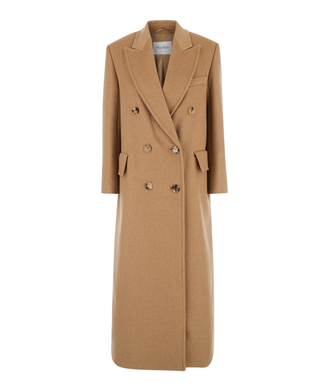 MAX MARA Бежевое шерстяное пальто, фото 1