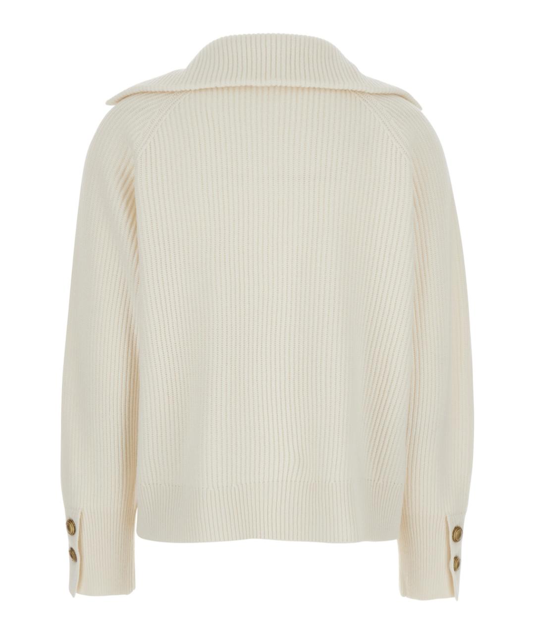 BRUNELLO CUCINELLI Белый шерстяной джемпер / свитер, фото 2