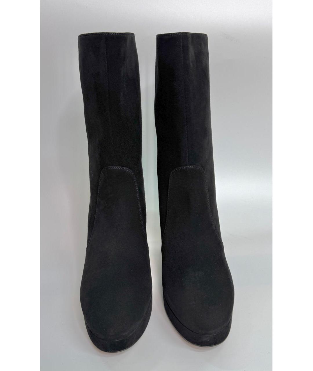 CHRISTIAN DIOR Черные замшевые ботильоны, фото 2