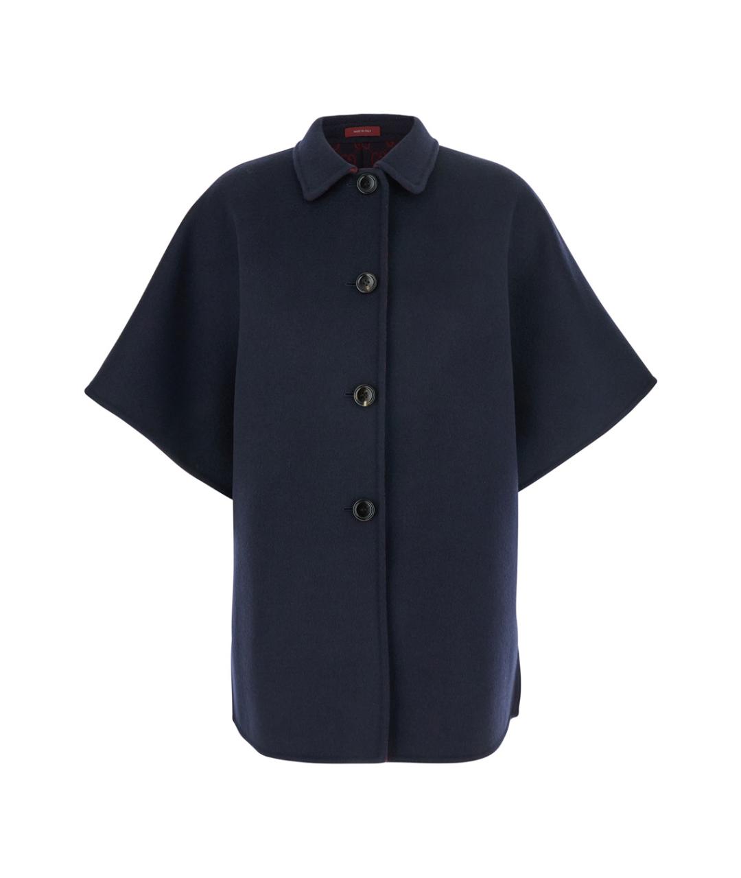 GUCCI Синее шерстяное пальто, фото 1