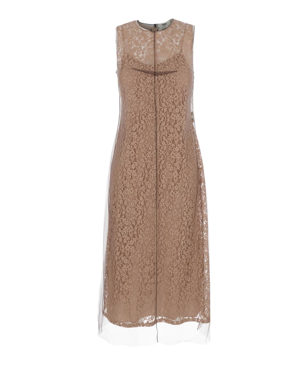 FENDI Бежевое платье, фото 1