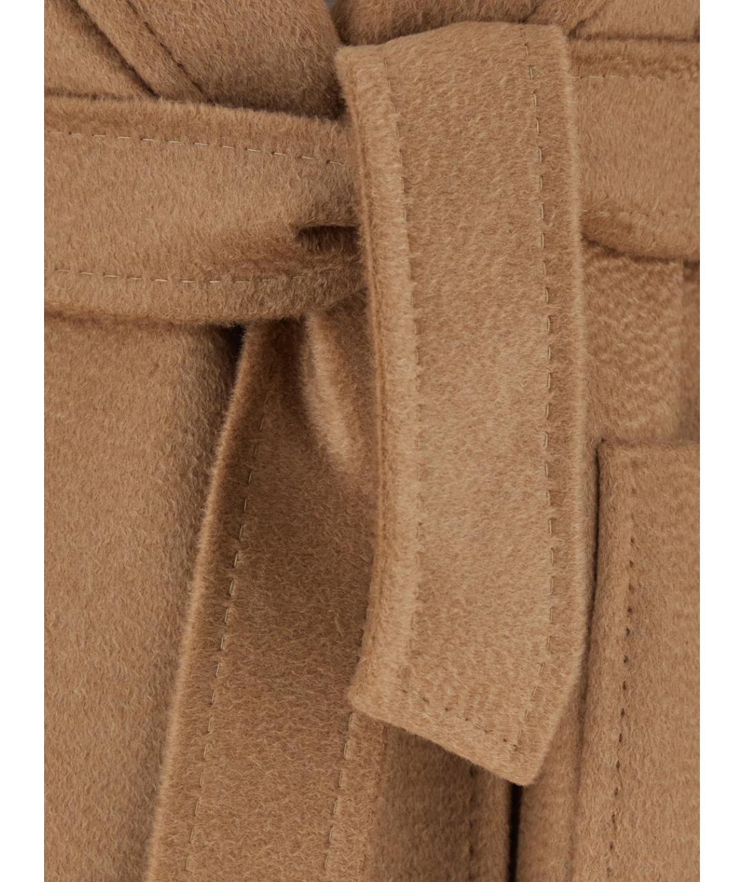 MAX MARA Бежевое шерстяное пальто, фото 3