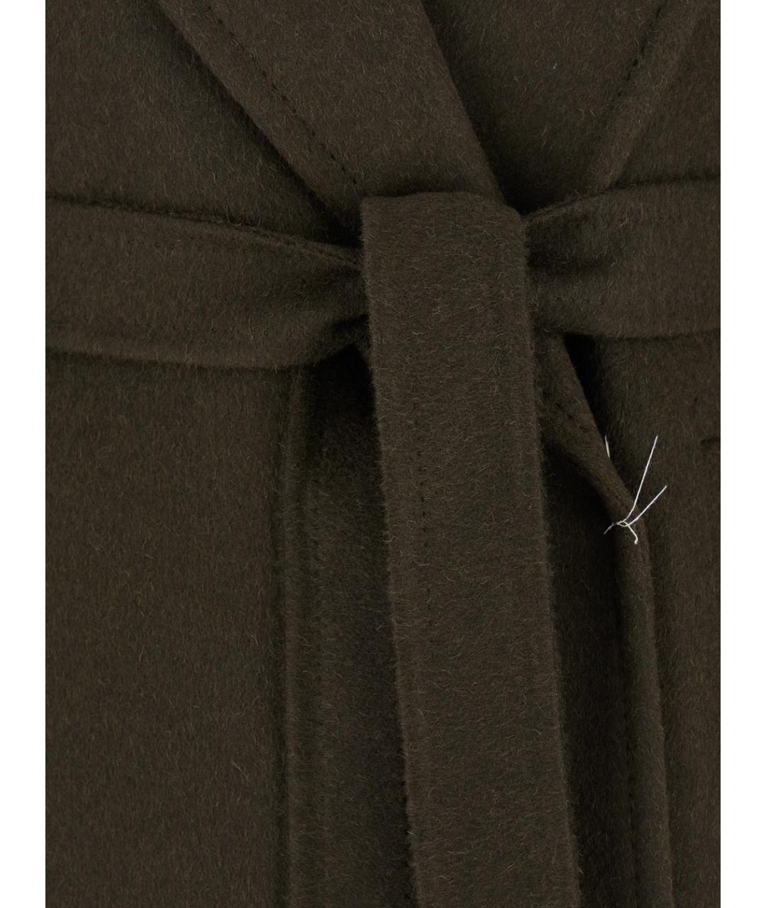 MAX MARA Зеленые шерстяное пальто, фото 3