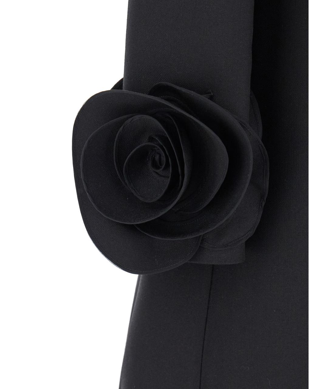 VALENTINO Черное шерстяное вечернее платье, фото 3