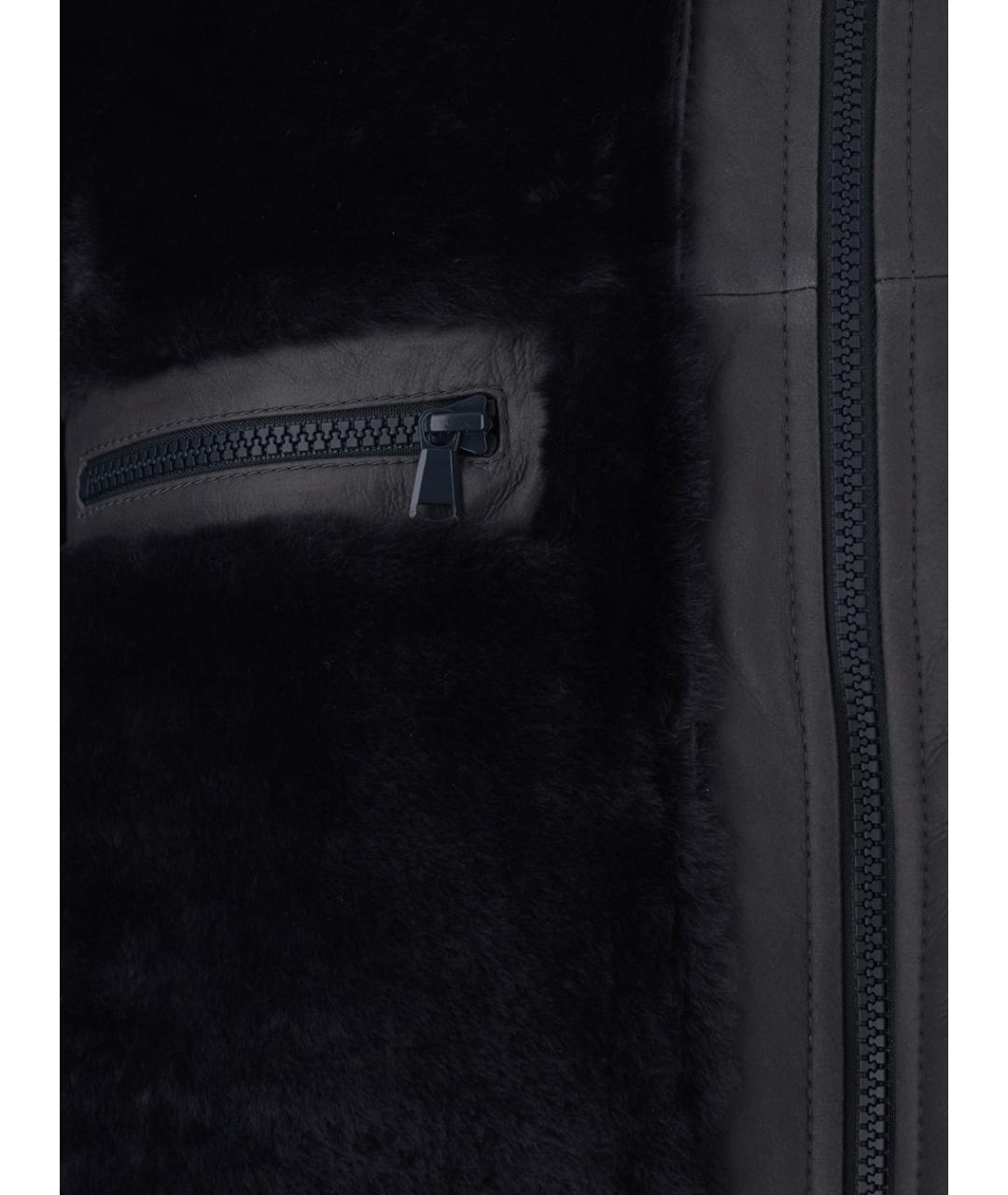 BRUNELLO CUCINELLI Черная меховая куртка, фото 3