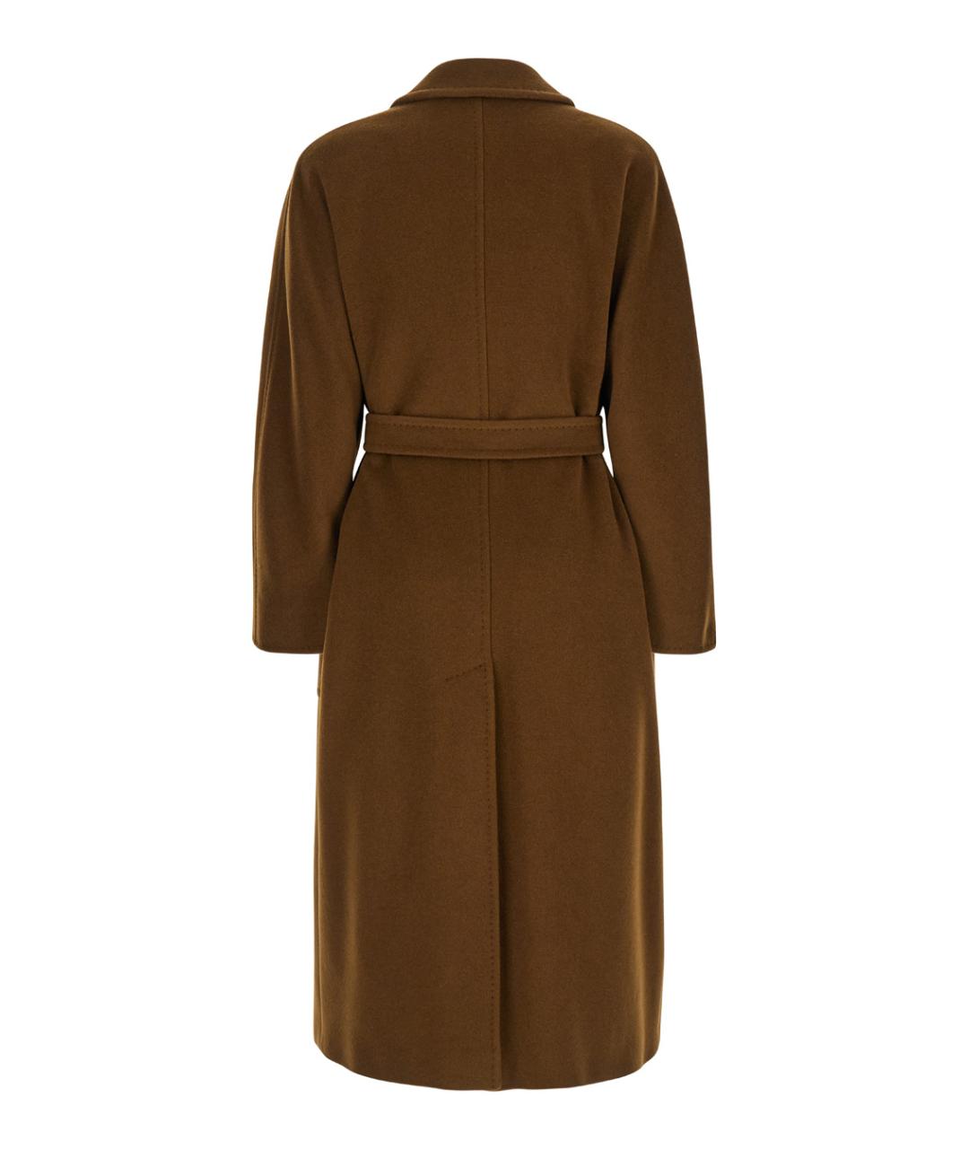 MAX MARA Коричневое шерстяное пальто, фото 2