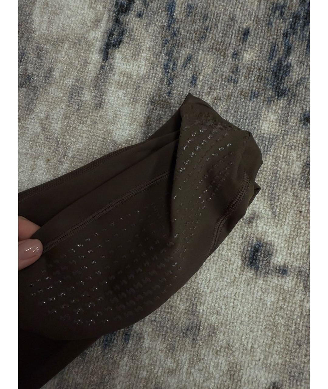 SKIMS Коричневые полиэстеровые спортивные брюки и шорты, фото 3