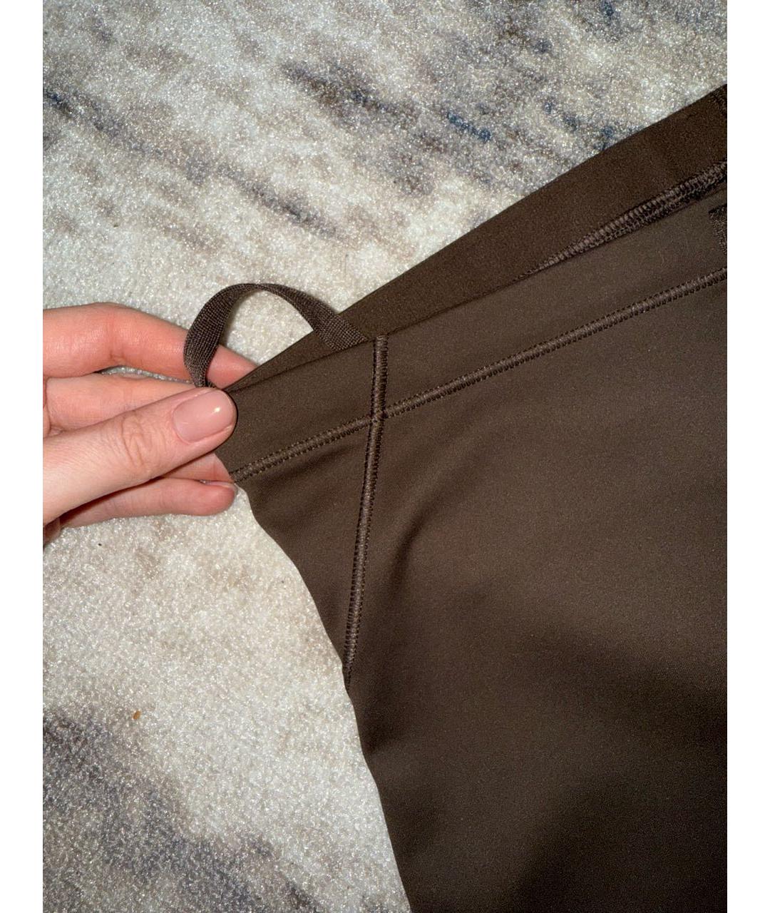 SKIMS Коричневые полиэстеровые спортивные брюки и шорты, фото 2
