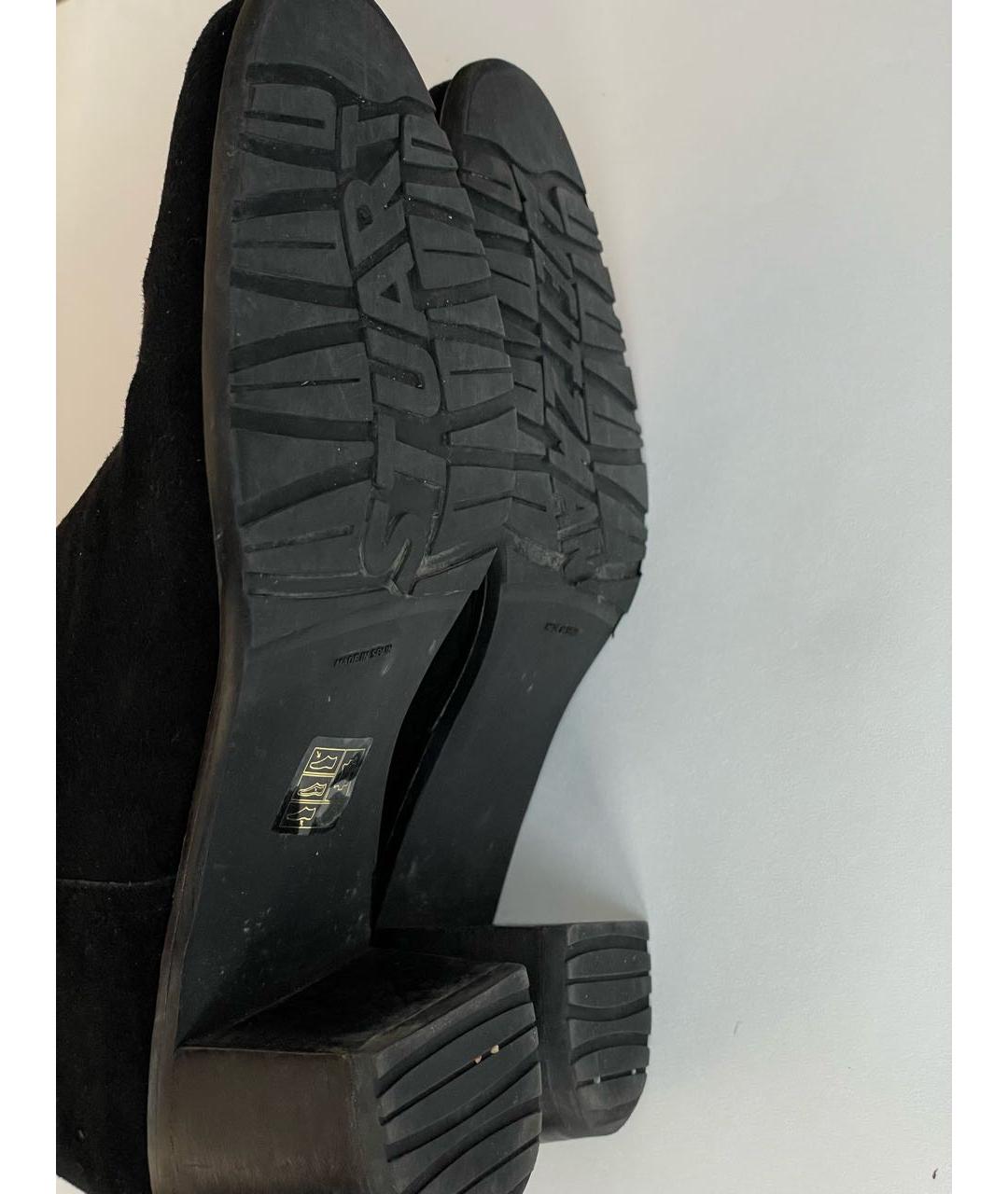 STUART WEITZMAN Черные замшевые ботфорты, фото 7