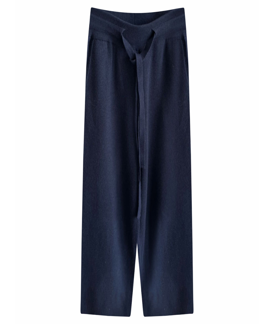 NANUSHKA Темно-синие шерстяные прямые брюки, фото 1