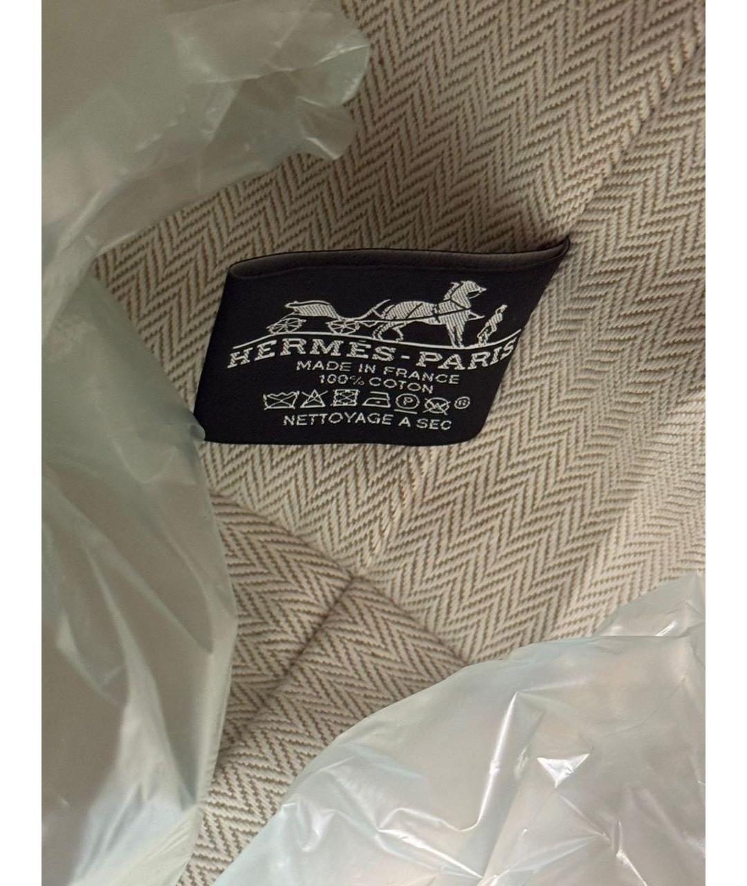 HERMES Бордовая тканевая косметичка, фото 6