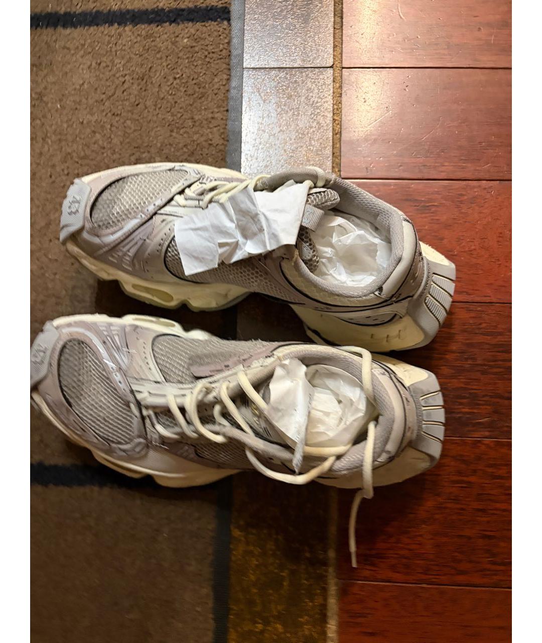 BALENCIAGA Серые текстильные низкие кроссовки / кеды, фото 2