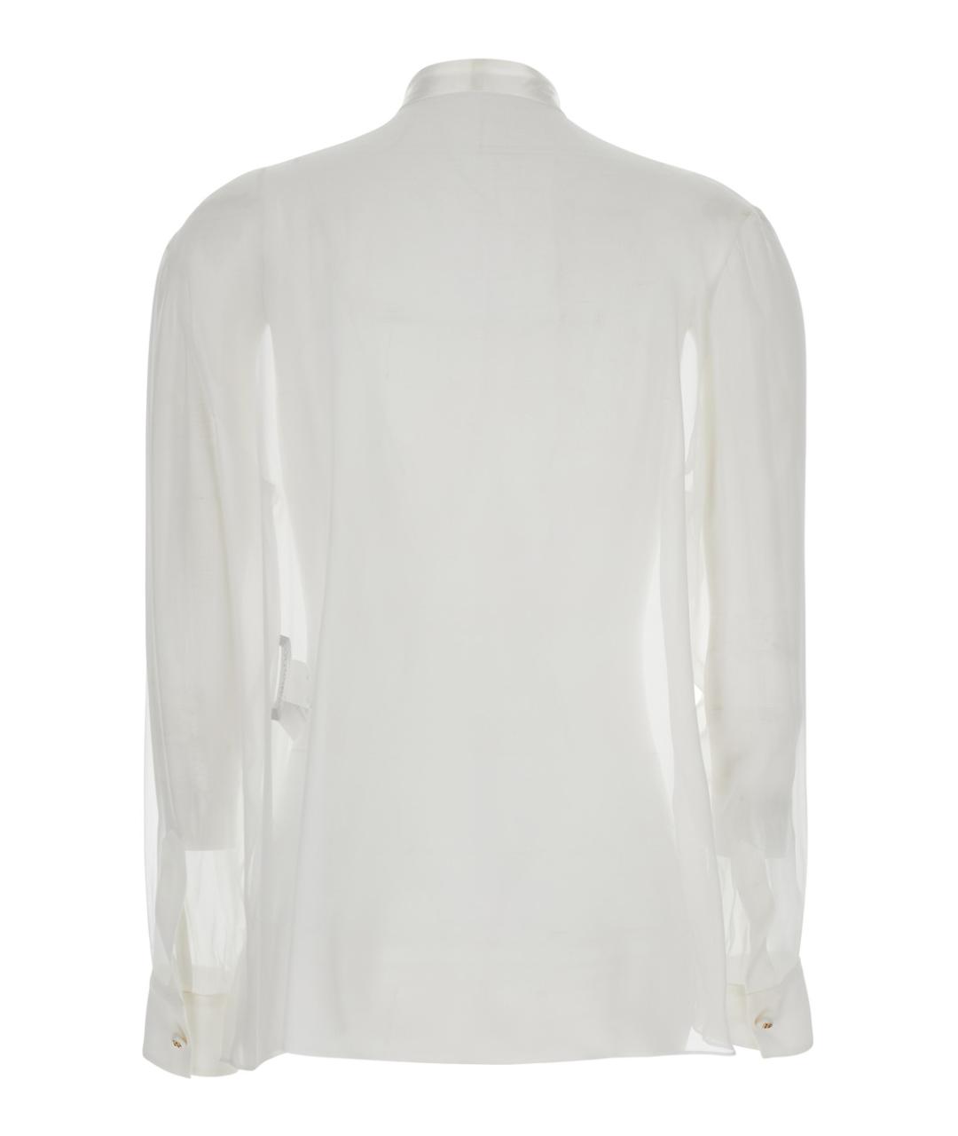 DOLCE&GABBANA Белая шелковая рубашка, фото 2