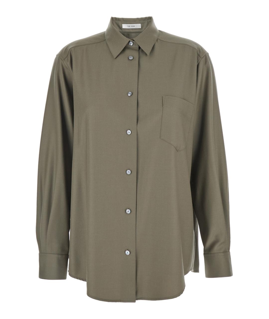 THE ROW Зеленая шерстяная рубашка, фото 1