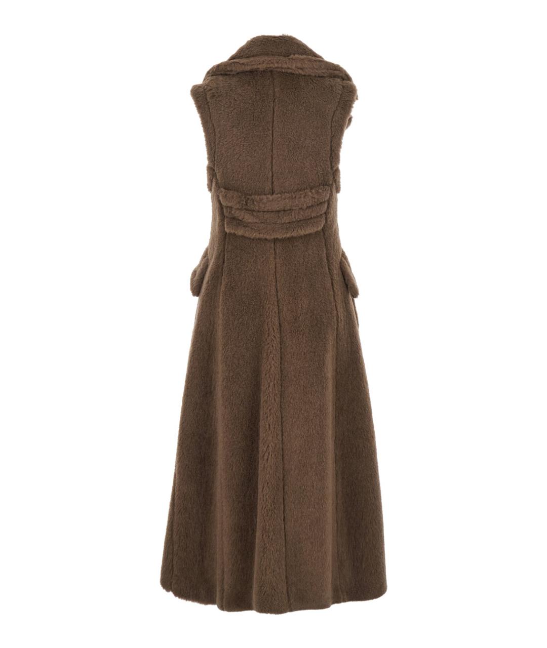 MAX MARA Коричневый шерстяной жилет, фото 2