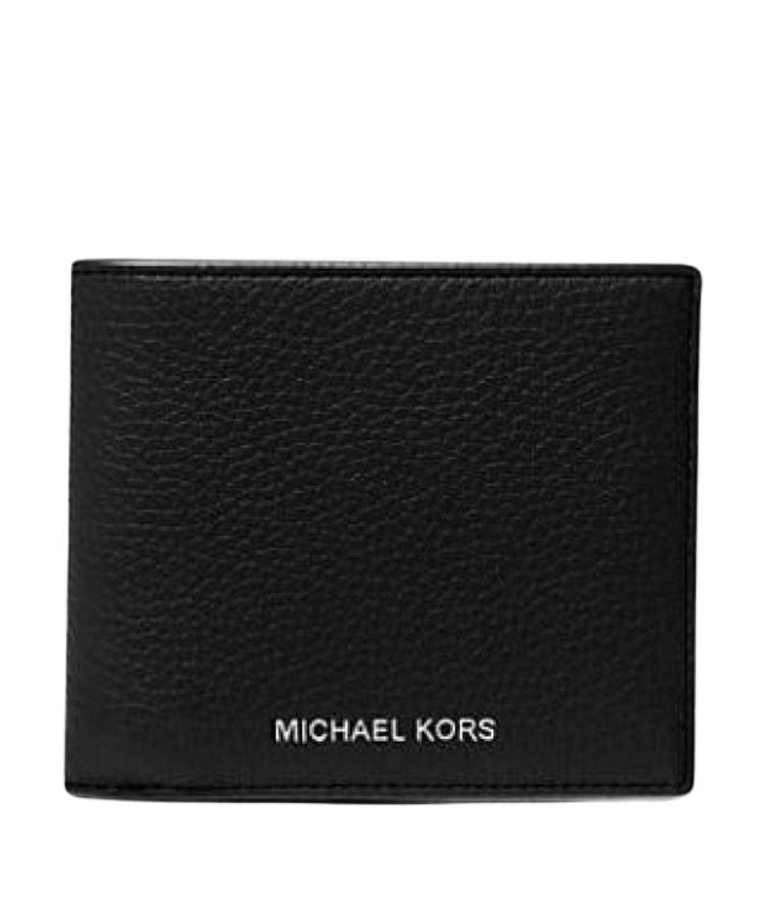 MICHAEL KORS Черный кожаный кошелек, фото 1