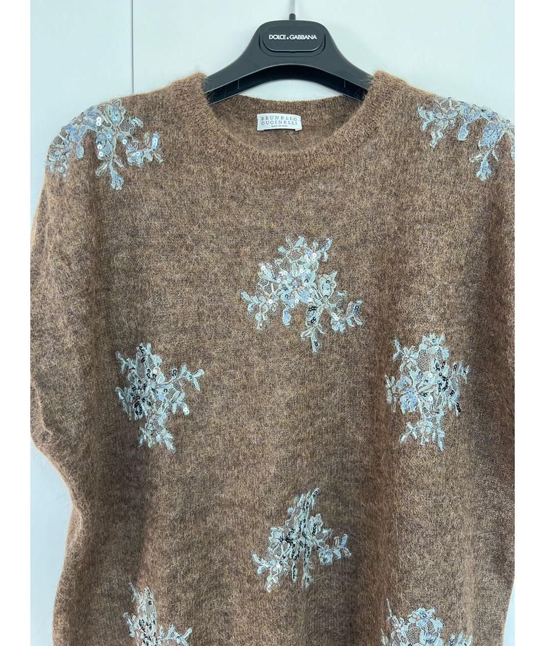 BRUNELLO CUCINELLI Коричневая шерстяная жилетка, фото 2