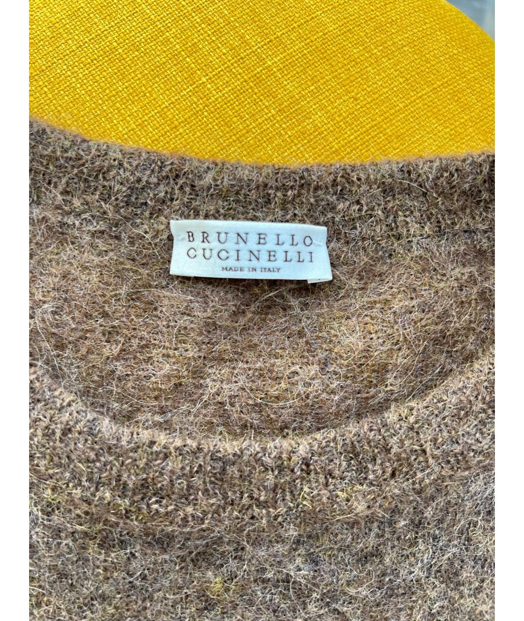 BRUNELLO CUCINELLI Коричневая шерстяная жилетка, фото 4