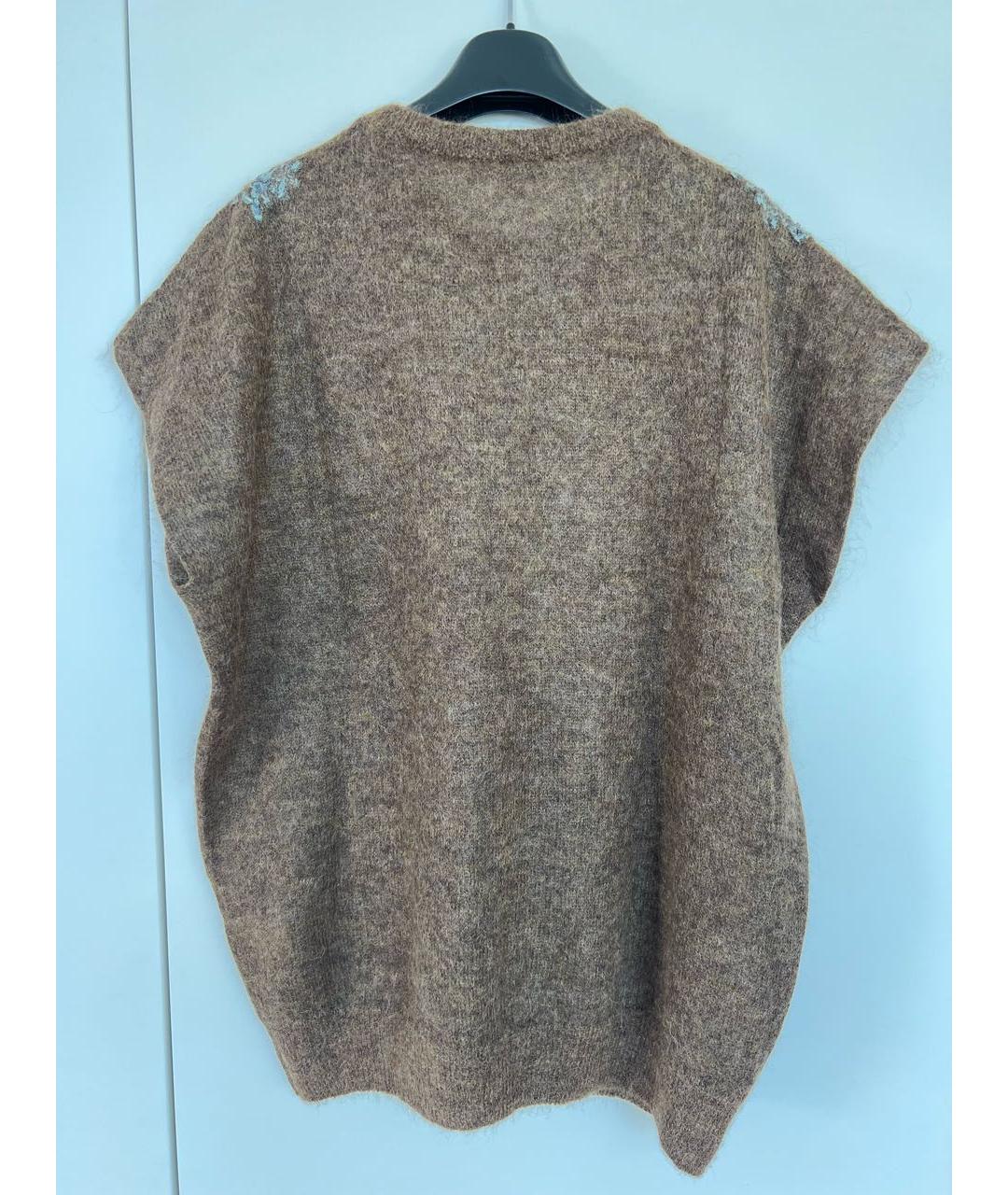 BRUNELLO CUCINELLI Коричневая шерстяная жилетка, фото 3