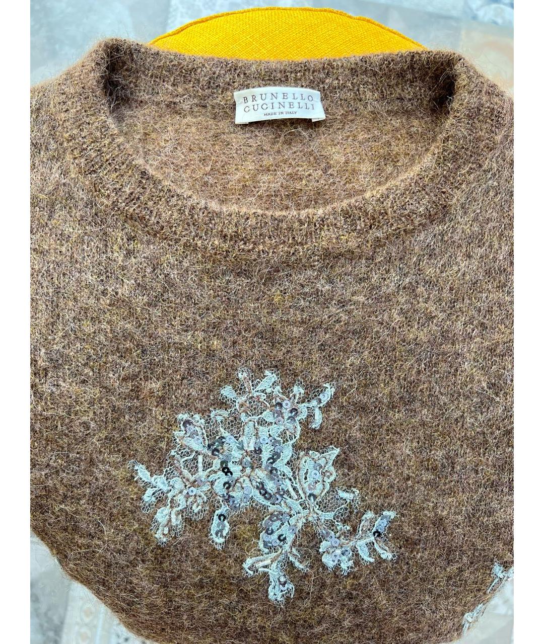 BRUNELLO CUCINELLI Коричневая шерстяная жилетка, фото 5