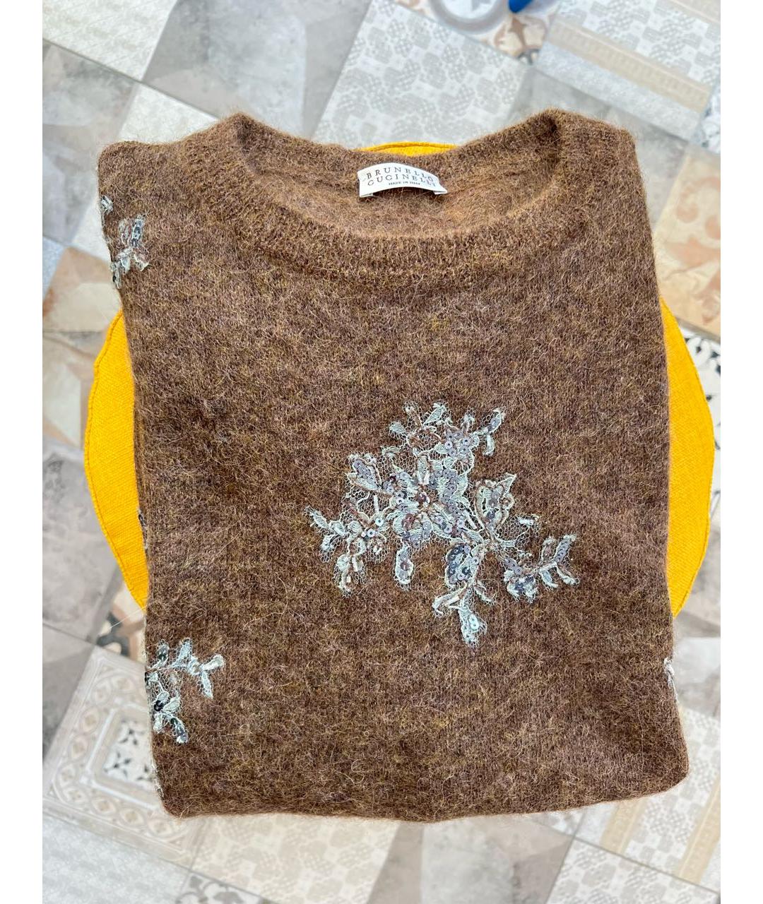 BRUNELLO CUCINELLI Коричневая шерстяная жилетка, фото 8