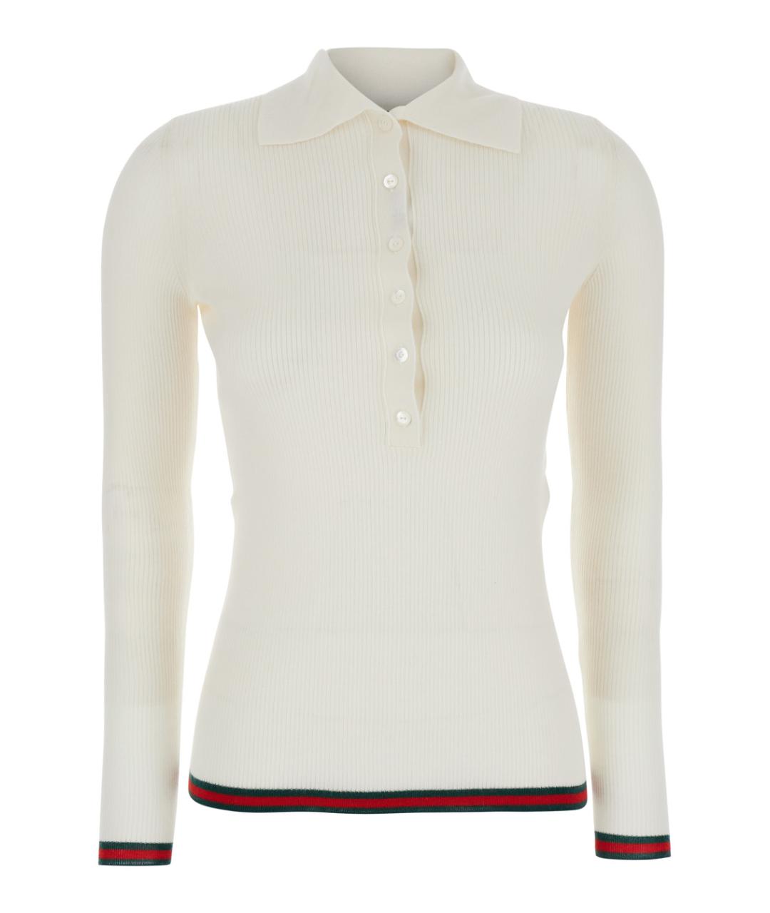 GUCCI Белый кашемировый джемпер / свитер, фото 1