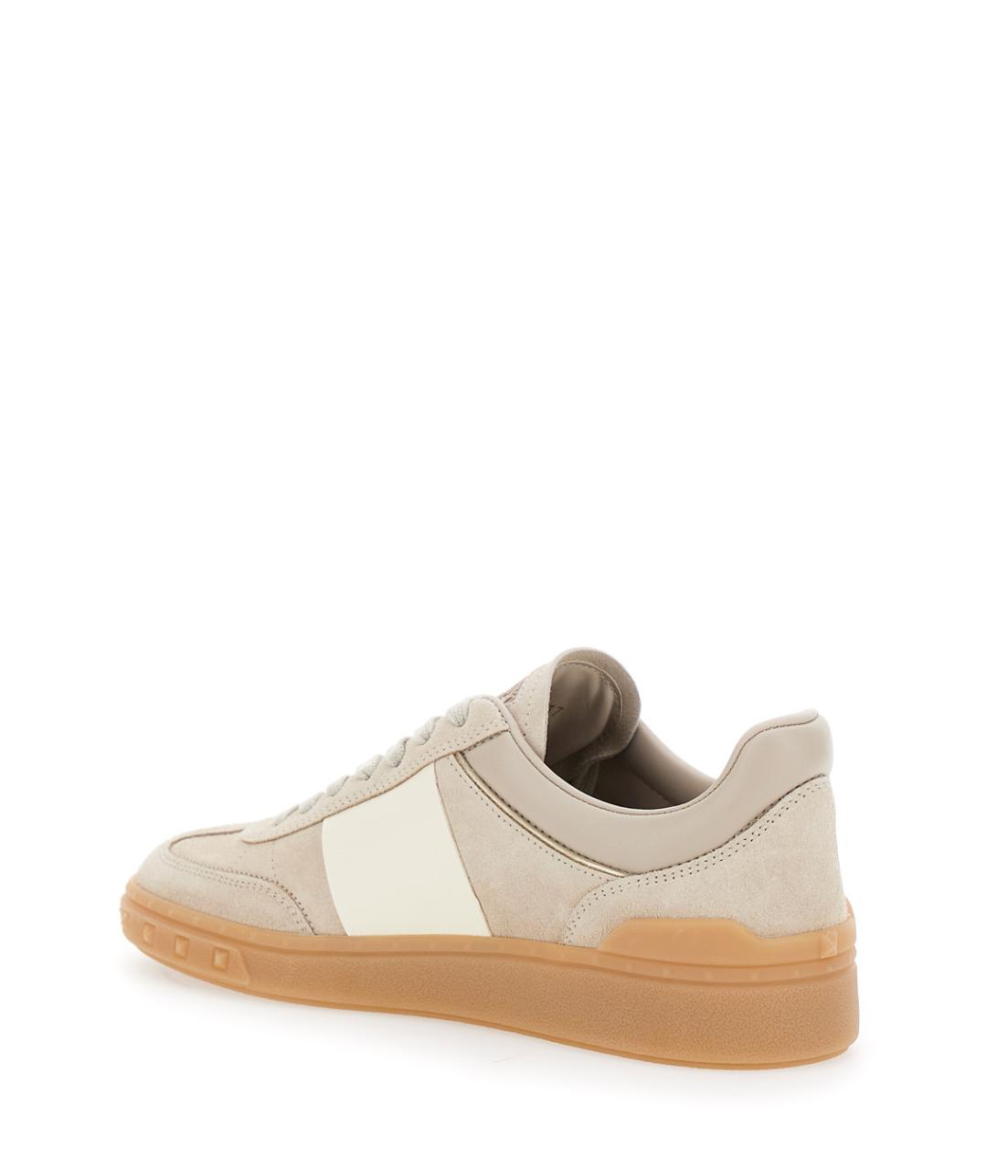 VALENTINO Бежевые замшевые кеды, фото 3