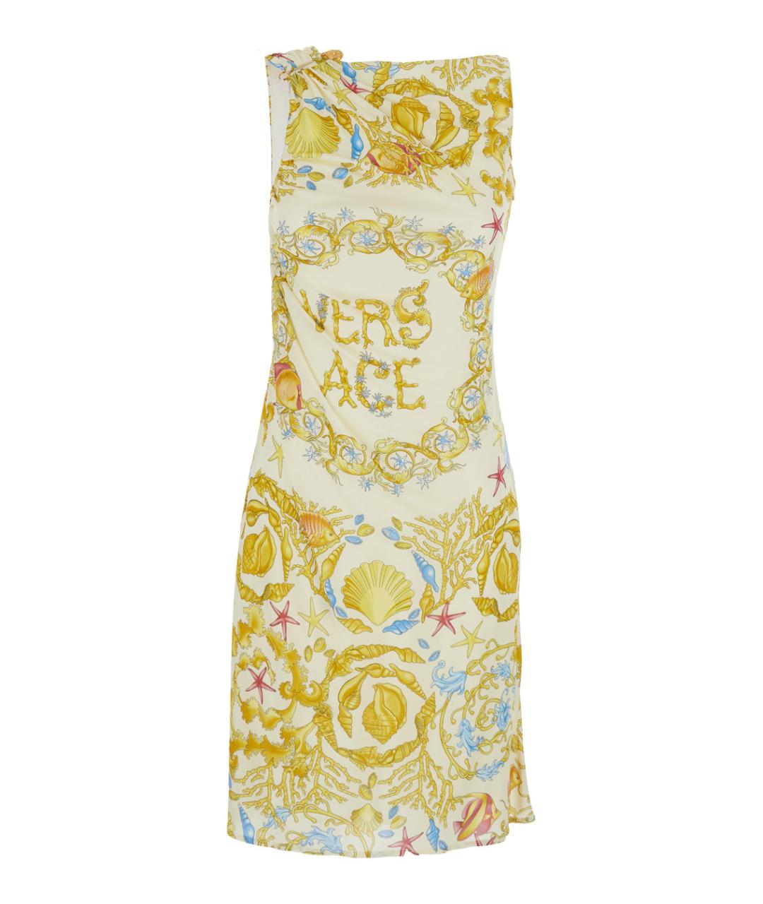 VERSACE Мульти вискозное повседневное платье, фото 1