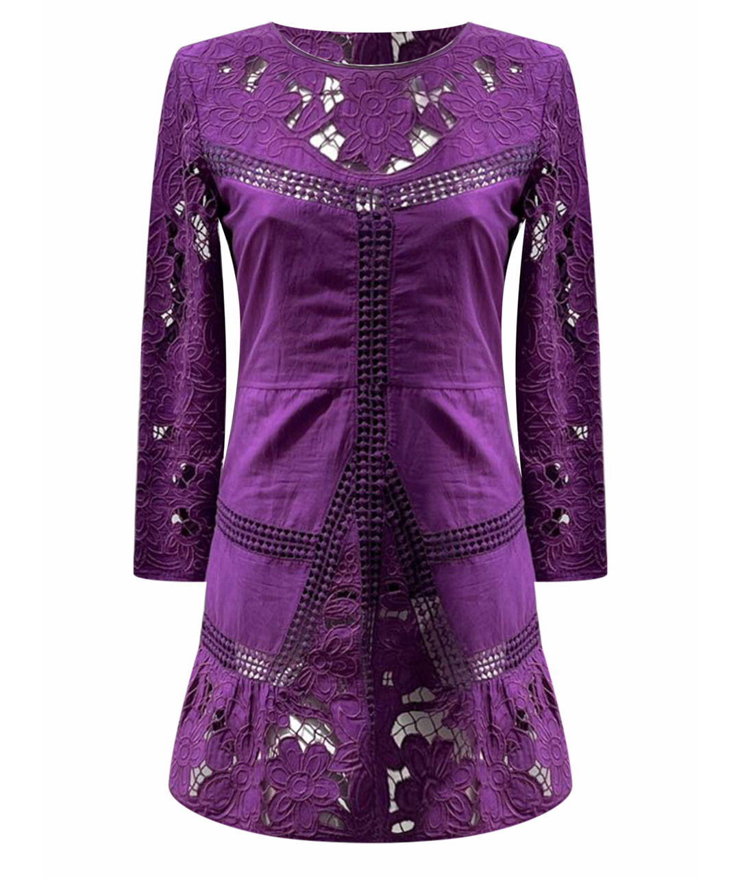 JUICY COUTURE Фиолетовое хлопковое повседневное платье, фото 1