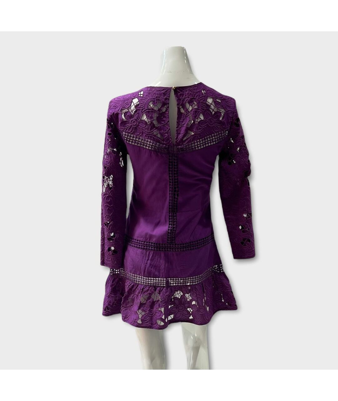 JUICY COUTURE Фиолетовое хлопковое повседневное платье, фото 5