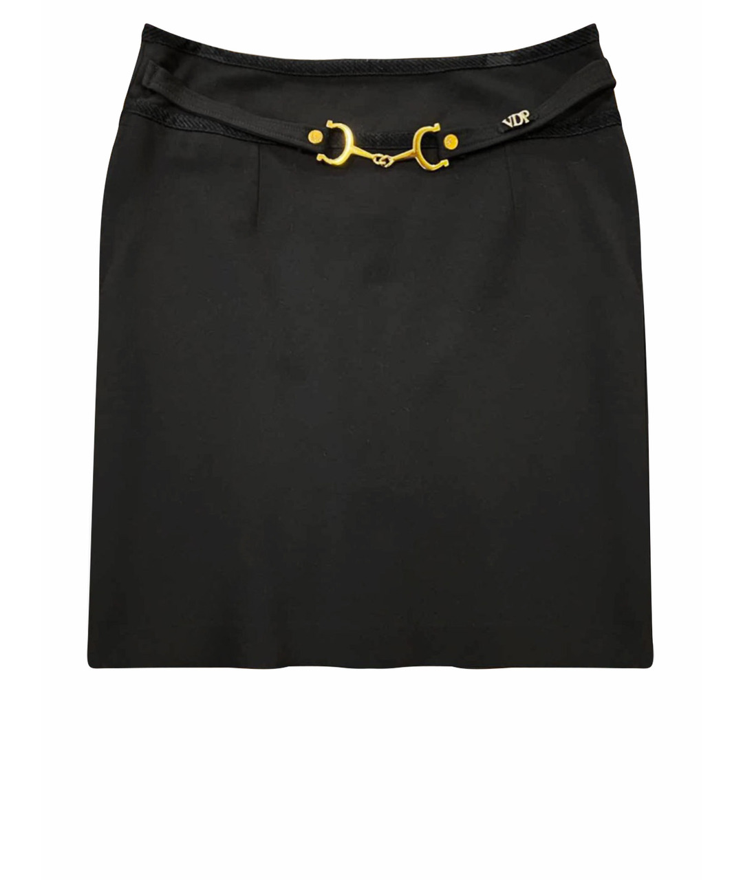 VDP Черная полиамидовая юбка миди, фото 1