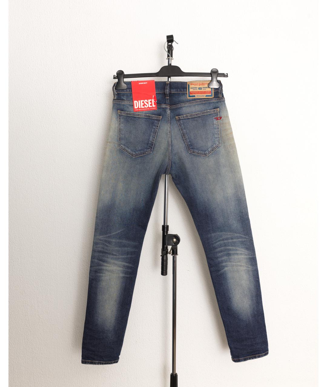 DIESEL Синие хлопковые джинсы скинни, фото 2