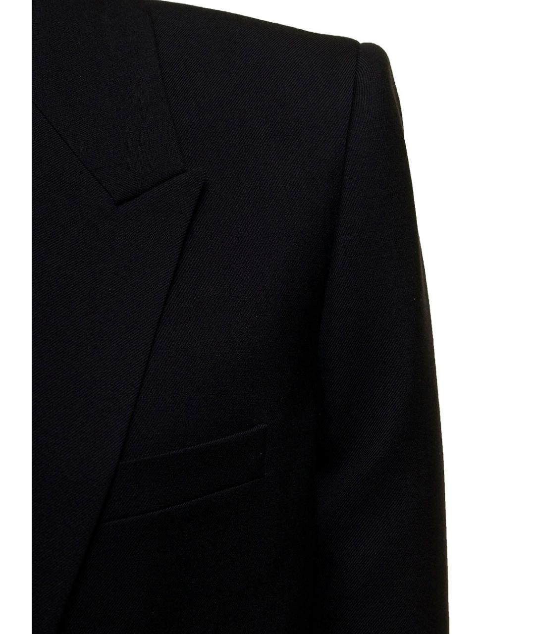 SAINT LAURENT Черный шерстяной жакет/пиджак, фото 3