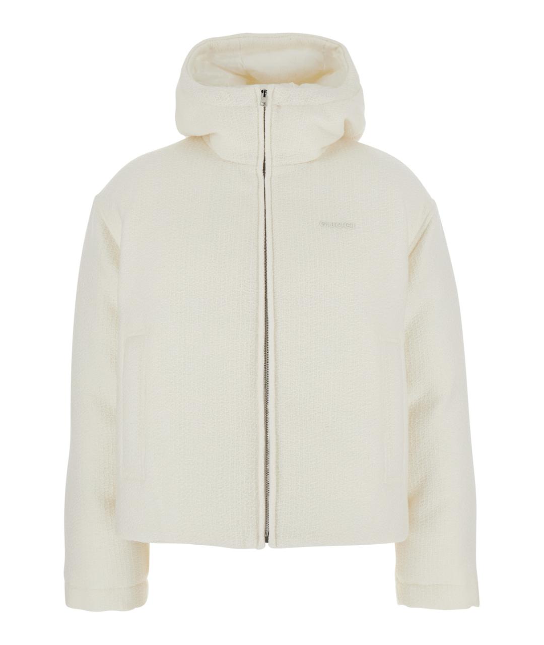 GUCCI Белый шерстяной пуховик, фото 1