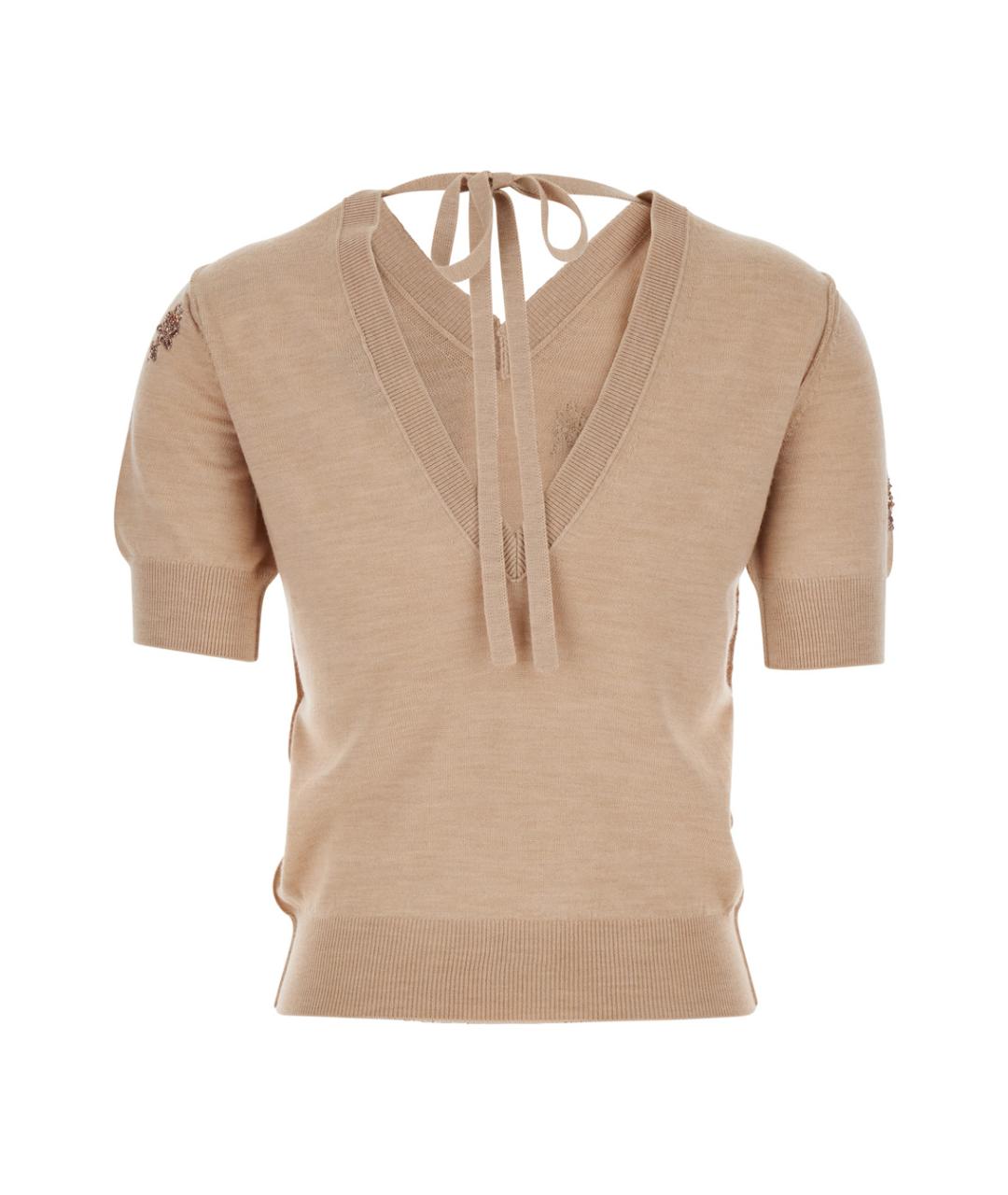 FENDI Розовый шерстяной джемпер / свитер, фото 2