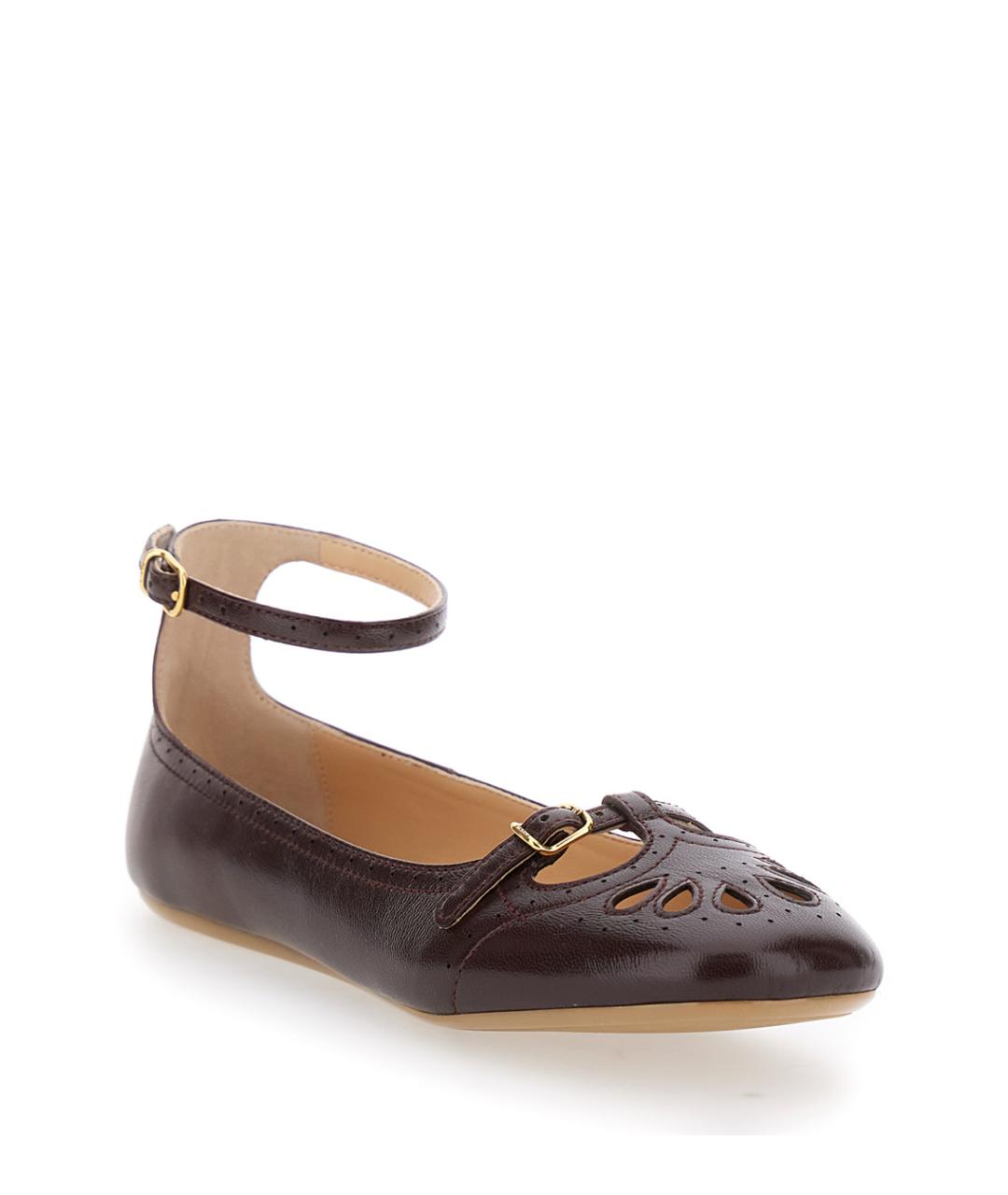 CHLOE Фиолетовые кожаные балетки, фото 2