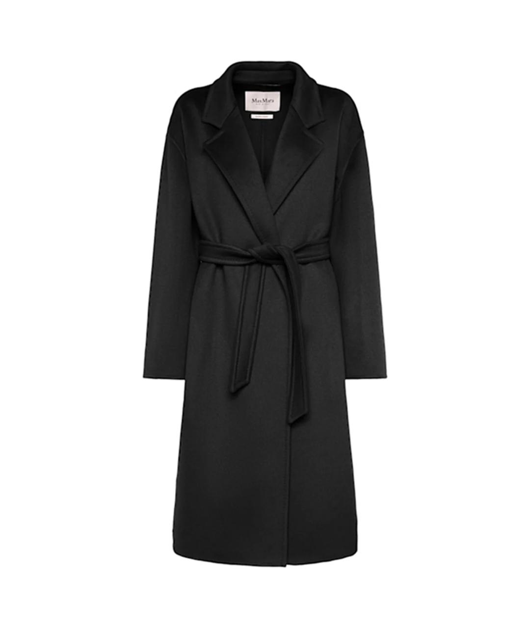 MAX MARA Черное кашемировое пальто, фото 1