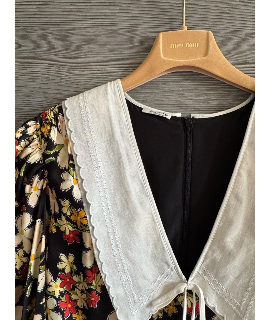 MIU MIU Мульти вискозное повседневное платье, фото 5
