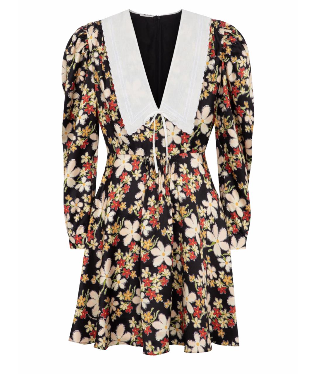 MIU MIU Мульти вискозное повседневное платье, фото 1