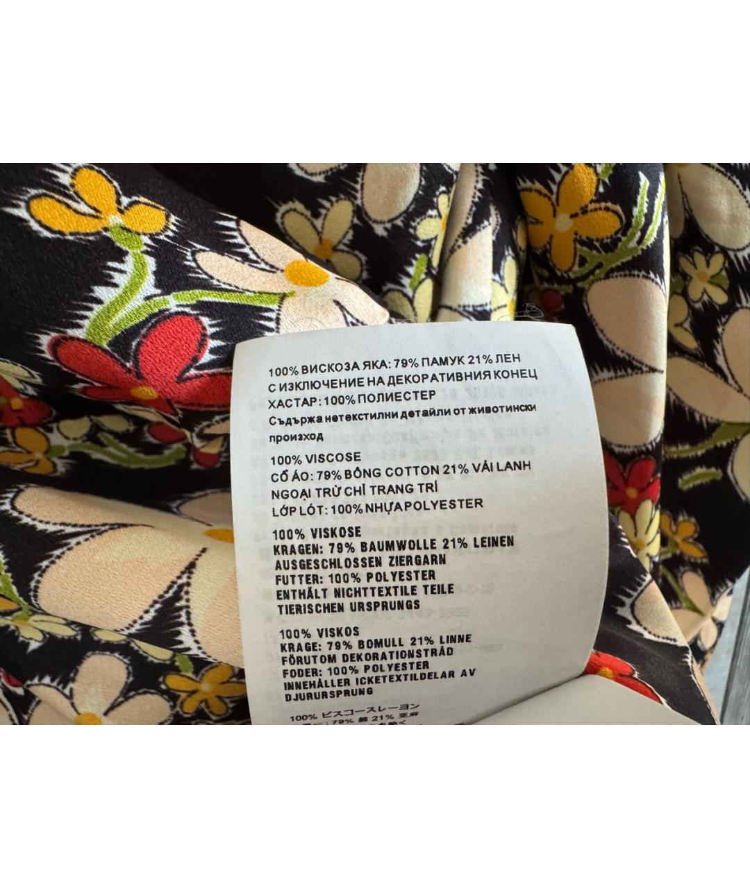 MIU MIU Мульти вискозное повседневное платье, фото 6