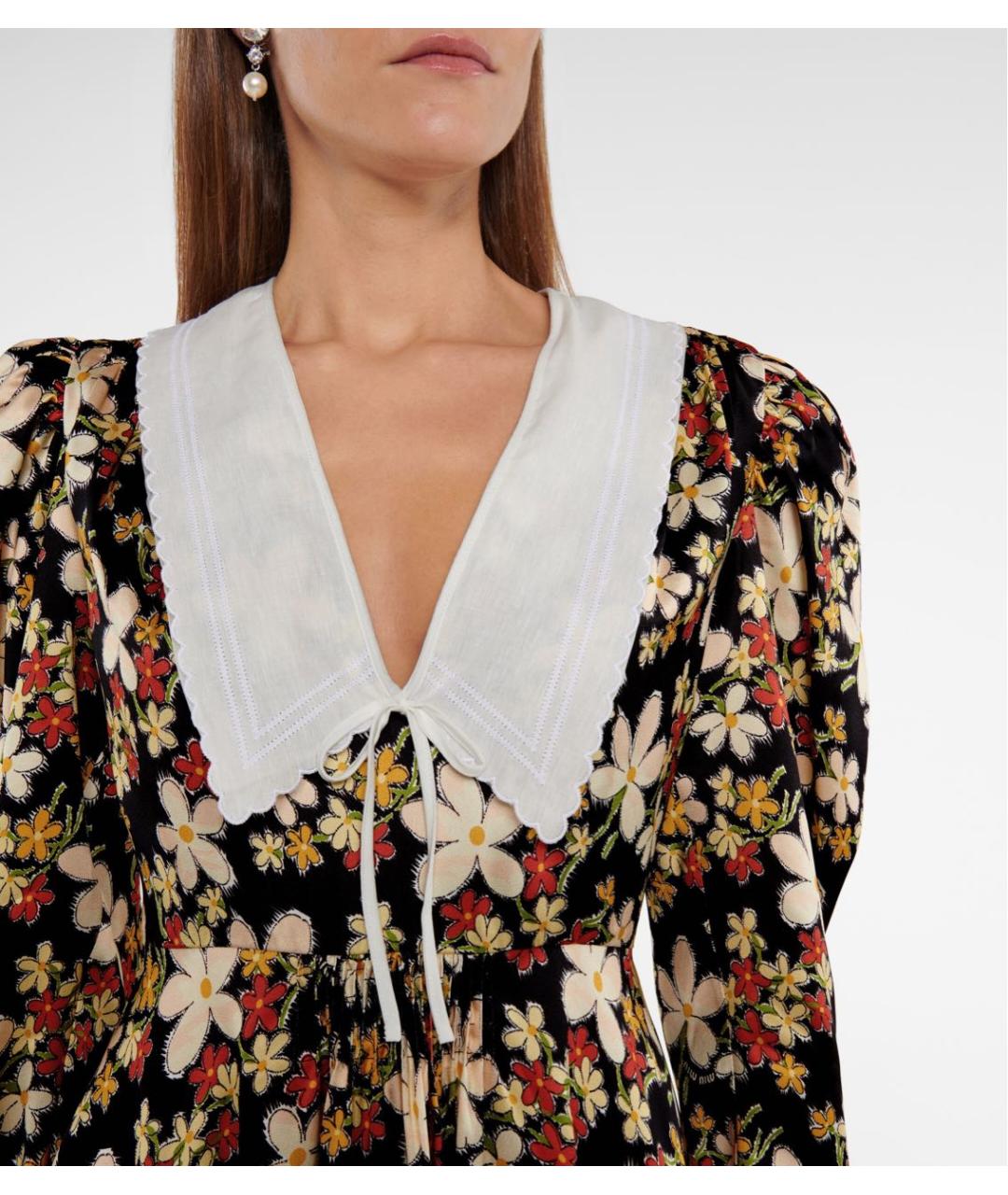 MIU MIU Мульти вискозное повседневное платье, фото 8