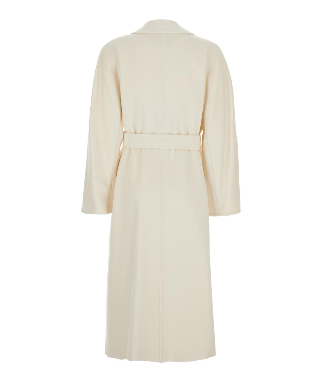 MAX MARA Белое шерстяное пальто, фото 2