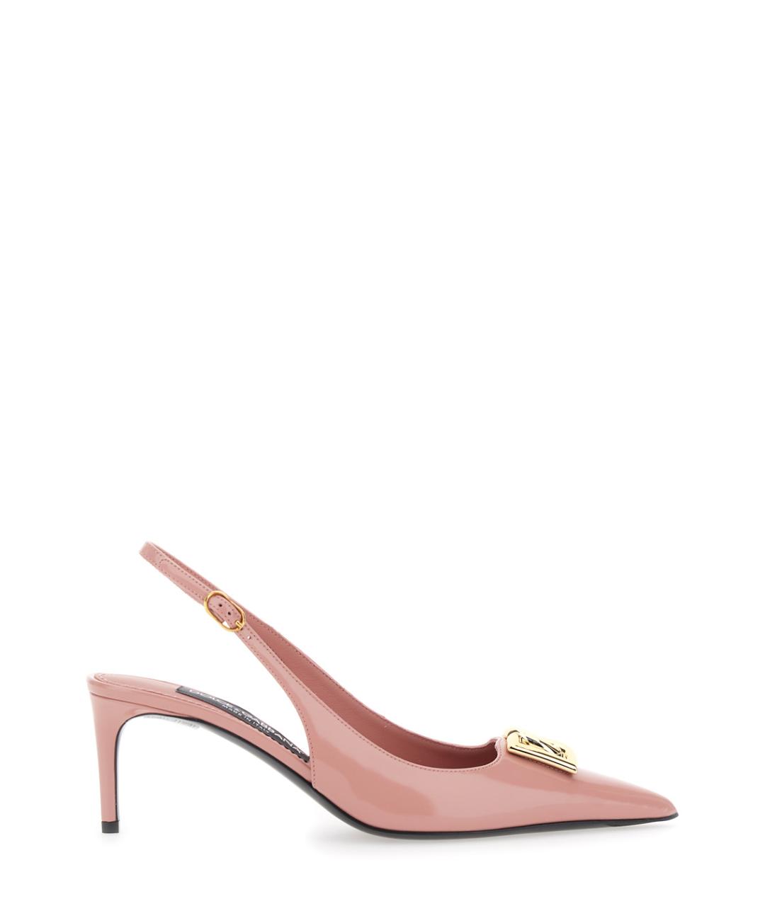 DOLCE&GABBANA Розовые туфли из лакированной кожи, фото 1