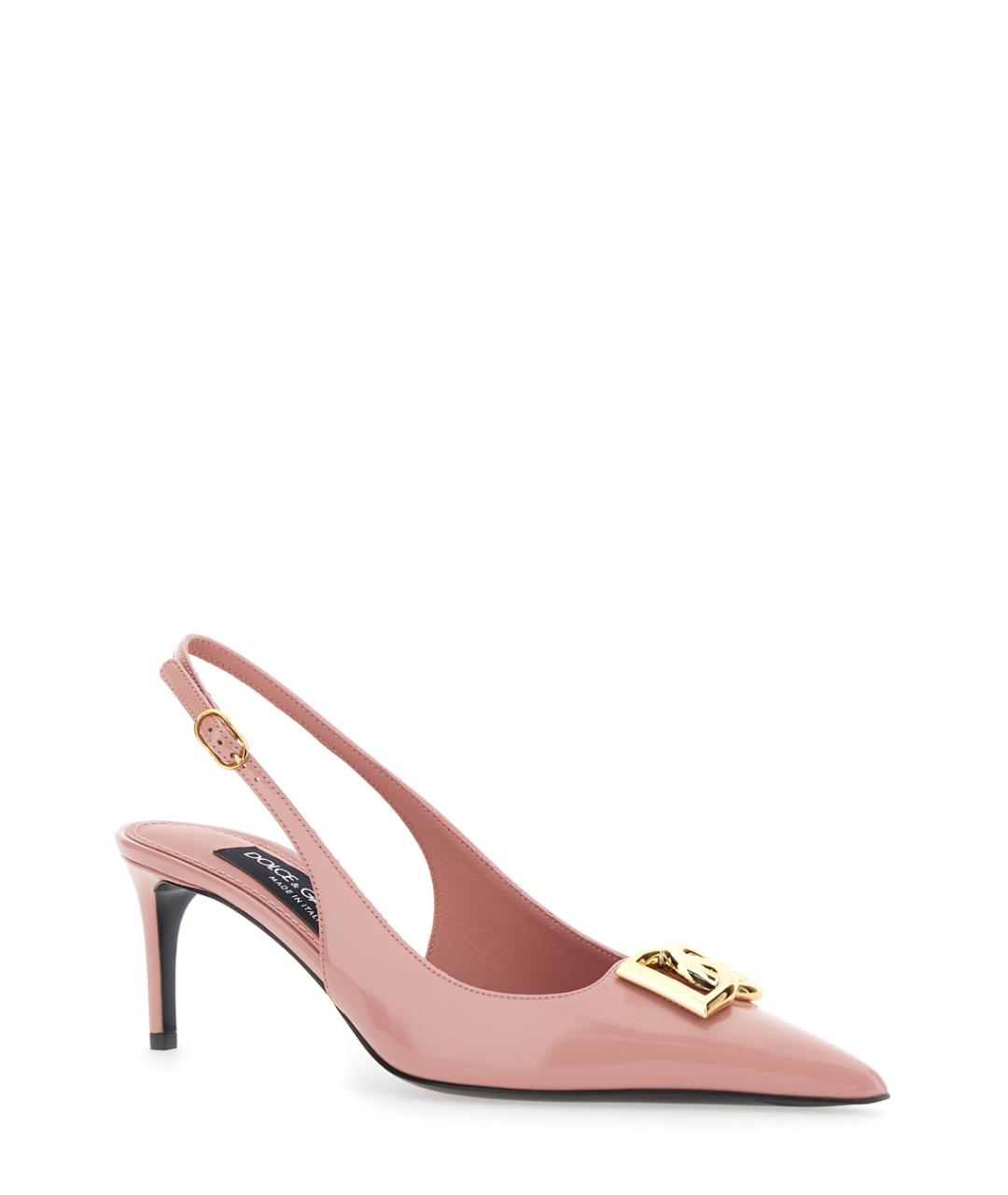 DOLCE&GABBANA Розовые туфли из лакированной кожи, фото 2