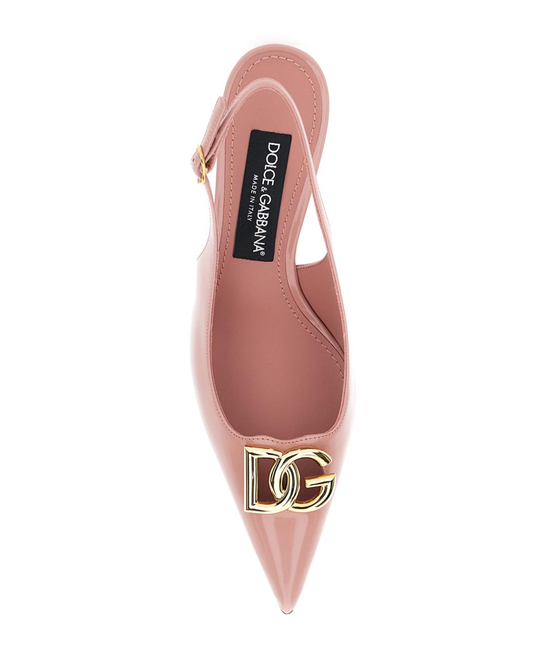 DOLCE&GABBANA Розовые туфли из лакированной кожи, фото 4