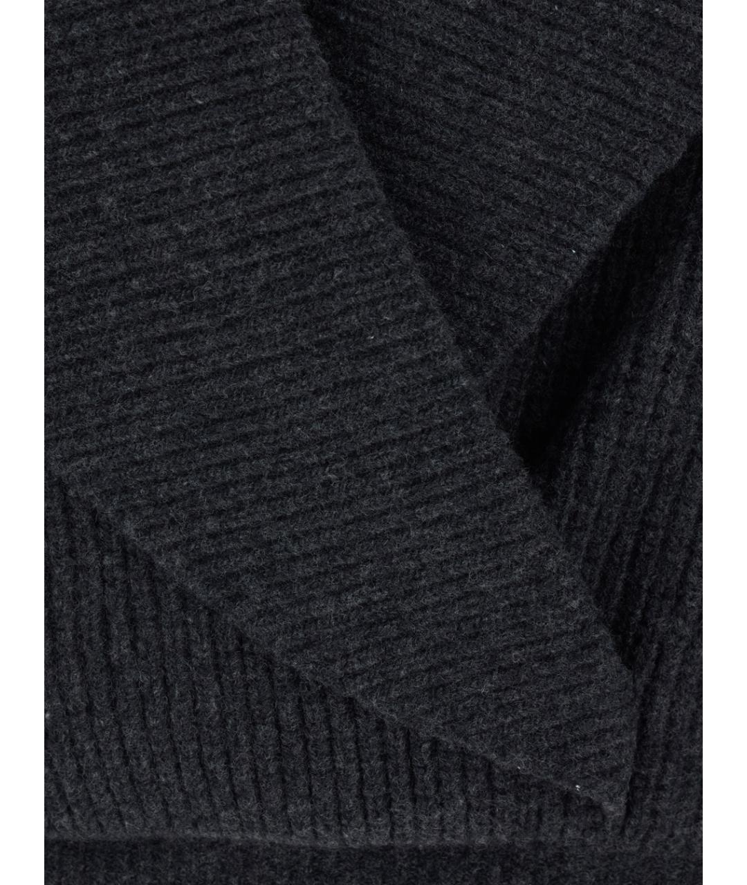 BALMAIN Антрацитовый шерстяной джемпер / свитер, фото 3