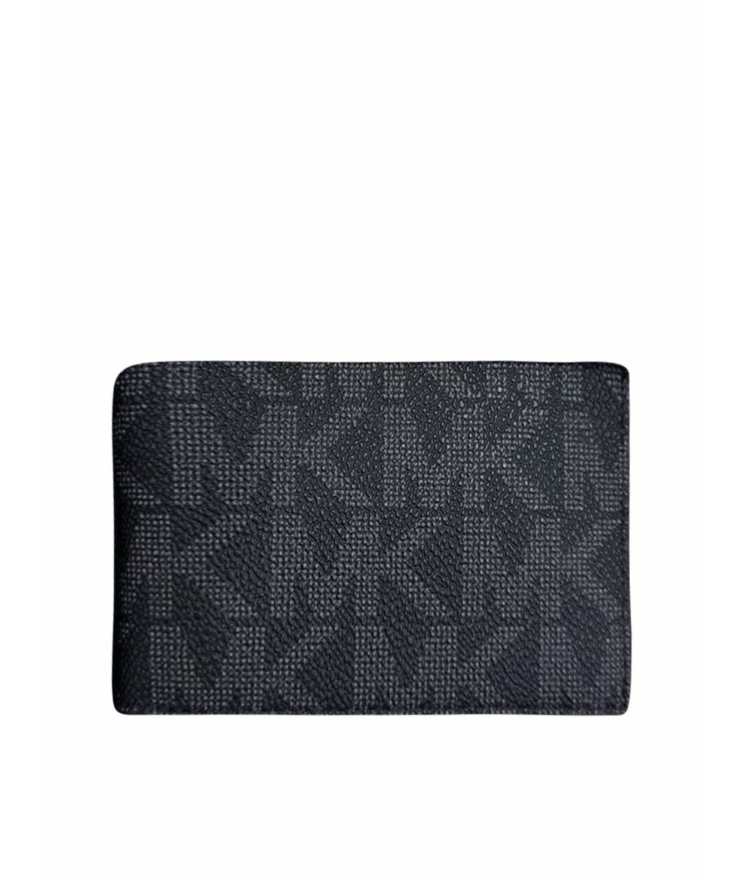 MICHAEL KORS Черный кожаный кошелек, фото 1