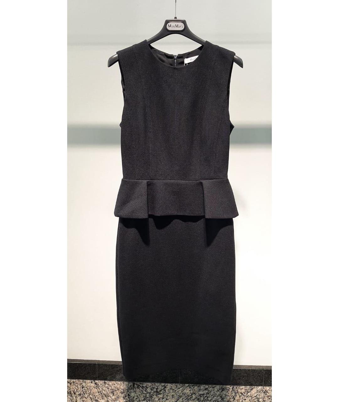 MAX MARA Черное повседневное платье, фото 3