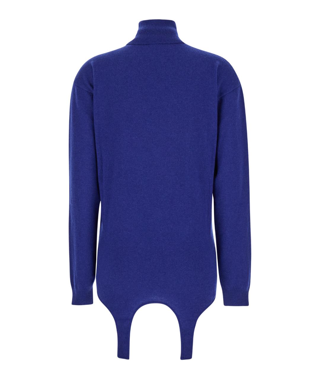SAINT LAURENT Синий кашемировый джемпер / свитер, фото 2