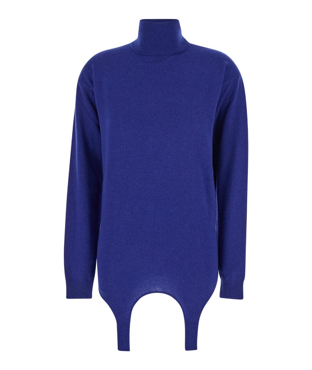 SAINT LAURENT Синий кашемировый джемпер / свитер, фото 1